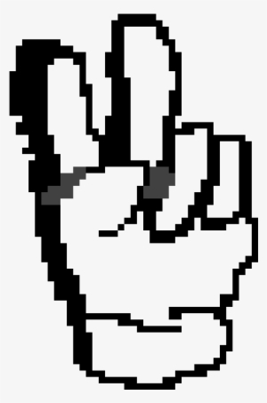 Pixel Peace Sign - Icon #1245571