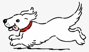 Dog Clipart Cartoon - Dog Clipart Black And White #1245708