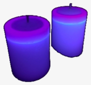 Candle - Votive - Purple - Single Glow In The Dark - Violet #1246219