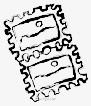 Postage Stamp Royalty Free Vector Clip Art Illustration #1246419