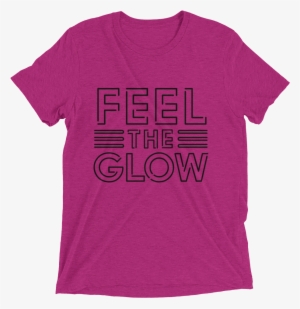 Naomi "feel The Glow" Logo Women's Tri Blend T Shirt - Gifts For Football Fans - Jj Watt - Texans - Nfl #1246811