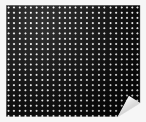 Background-white Dots On Black Pattern Poster • Pixers® - Led Display #1246937