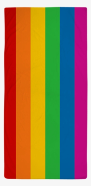 Rainbow Stripe Beach Towel - Rainbow Stripe Png #1247579