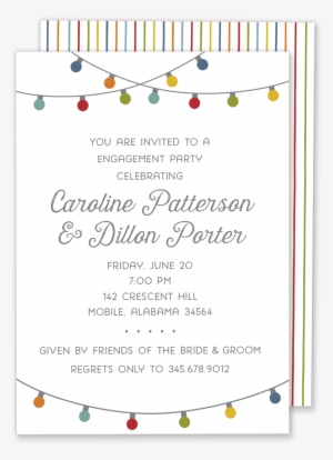 String Lights Wedding Shower Invitation - Bridal Shower #1247663