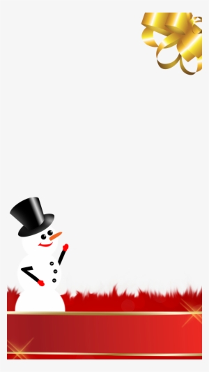 Mister Snowman - Vinyldisorder Christmas Ribbon Wall Decal - Vinyl Sticker #1248046