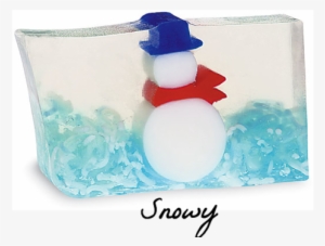 Christmas Soaps - Primal Elements Snowy 6.5 Oz. Handmade Glycerin Bar #1248097