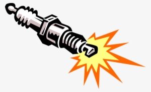 Vector Illustration Of Spark Plug Ignition System To - Spark Clipart #1248836