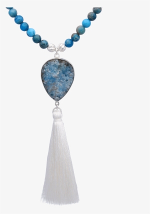 Beaded Tassel Necklace - Necklace #1249101