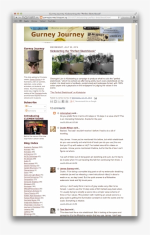 Perfect Sketchbook On Gurney Journey - Web Page #1249794