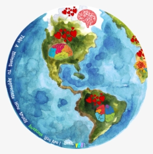 1st Place Sticker Intermediate Division - North America Map Watercolour #1250029