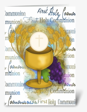 First Holy Communion Greeting Card - Eucharist #1251287 First Holy Communion Greeting Card - Eucharist #1251287