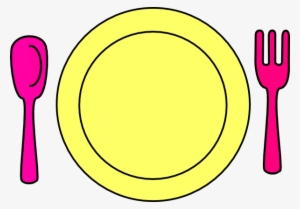 Plate Clipart Plate Silverware - Table Setting Clipart #1251420