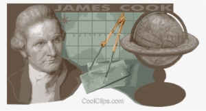 Captain James Cook, Royalty Free Vector Clip Art Illustration - Captain James Cook: Seaman And Scientist #1252200