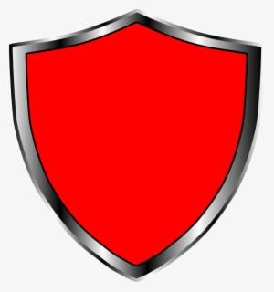 Escudo Medieval Vermelho Clip Art At Clker - Shield With Transparent Background #1252529