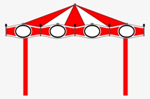 Carnival Border Clipart Free Images - Carnival Tent Top Cartoon #1252945