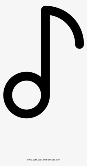 Quarter Note Coloring Page - Circle #1253033