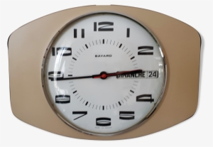 Beige Formica Vintage Clock With Date - Calendar Date #1253437