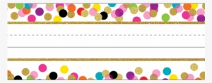 Confetti Flat Name Plates - Confetti Name Plate #1253545
