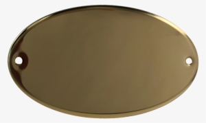 Oval Locker Plate (50/100-pack) - Brass Locker Name Plates #1253619