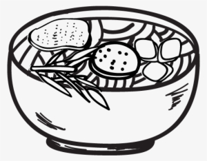 28 Collection Of Noodle Drawing Png - Vietnamese Pho Soup Lineart #1254721