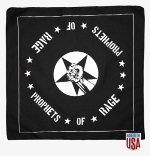 Star/fist Black Usa Made Bandana - Stoners Live And Stoners #1256427