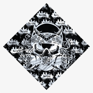 Demon Skull Bandana - Gas Mask Bandana Png #1256675
