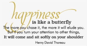 Happiness Butterfly Wall Quotes™ Decal - Happiness Is Like A Butterfly Quote #1257300