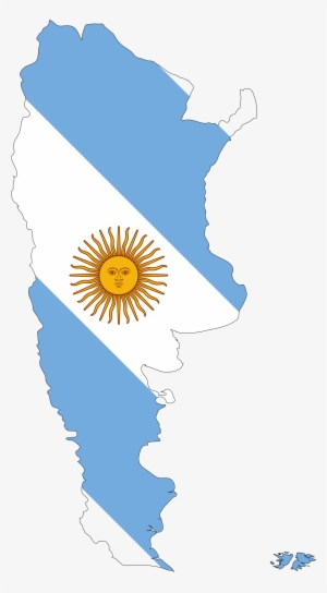 This Free Icons Png Design Of Argentina Map Flag #1257302
