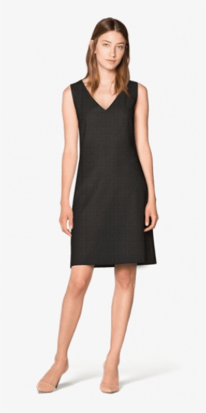 New Caddoa Black Shift Dress - Vestido De Mujer En Png #1257377