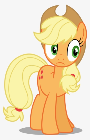 Applejack's Confused Ish Face By Itv Canterlot - Mlp Applejack Confused Vector #1258387