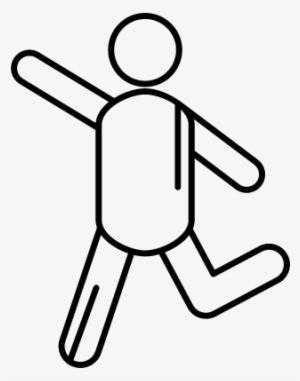 Stick Man Running Vector - Icon #1258981