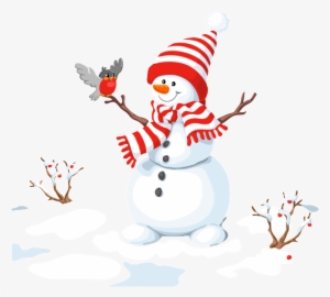 Muñeco De Nieve De Invierno De Png - Il Fait Un Bonhomme De Neige Clipart #1259234
