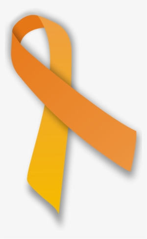 Файл - Orange Ribbon - Svg - Teen Dating Violence Awareness Month Ribbon #1259841