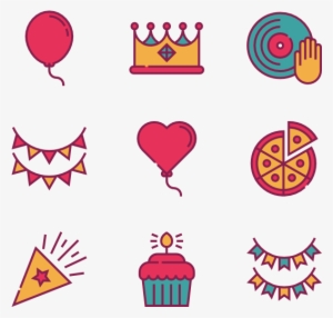 Birthday Party - Birthday Party Icons Png #1260367