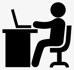 Working With Laptop Vector - People Work Icon #1261137
