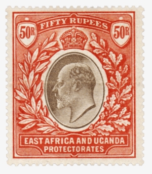 East Africa Fifty Rupees Stamp Early - British Stamps #1263099