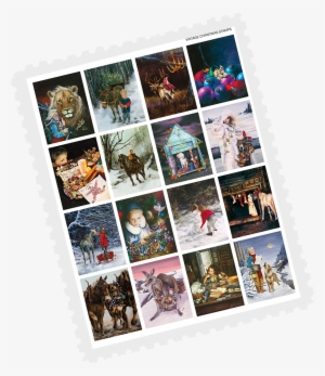 Assorted Christmas Vintage Stamps #1263182