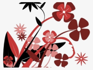 Abstract Flower Png Transparent Images - Red Flower Vector Png #1263241