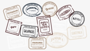 Stamps Artisan Coffee Deisgn Branding Stickers - Sticker #1263293