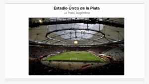 Estadio Unico De La Plata #1263314