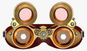Download Free High-quality - Steampunk Goggles Front View #1263399