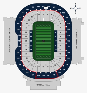 Map Of Stadium Walk - Notre Dame Fighting Irish Football #1263474