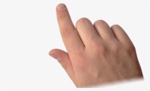 A Closed Hand With The Index Finger Extended Swiping - Index Finger Png #1263719