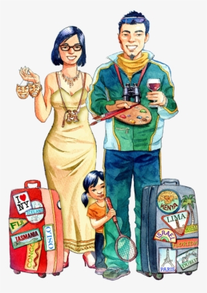 Chinese Tourists Cartoon #1263937