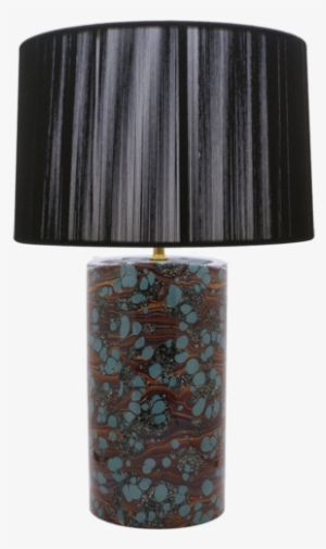 Blue Dot Purple Swirls - Lampshade #1264006