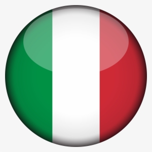 Italy Flag 3d Round Xl - Italian Flag Round Png #1264310