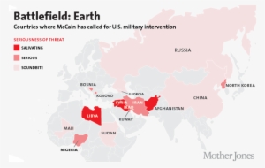 Maccainistan Está De Luto - John Mccain War Map #1264754