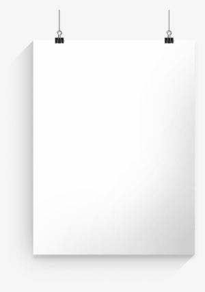 Transparent Poster White Banner Royalty Free Stock - Hanging White Poster Png #1264797