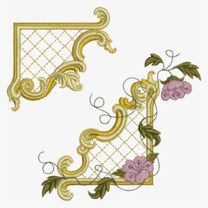 Gilt Frame 1 & Flrs Set - Frame Corner Png #1265178