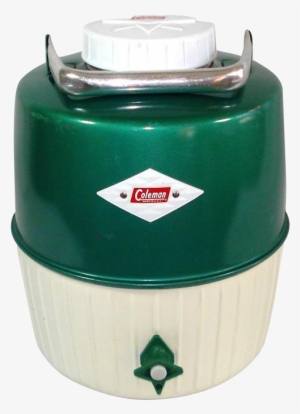 Coleman 1960's Green 2 Gallon Water Cooler - Cylinder #1266020